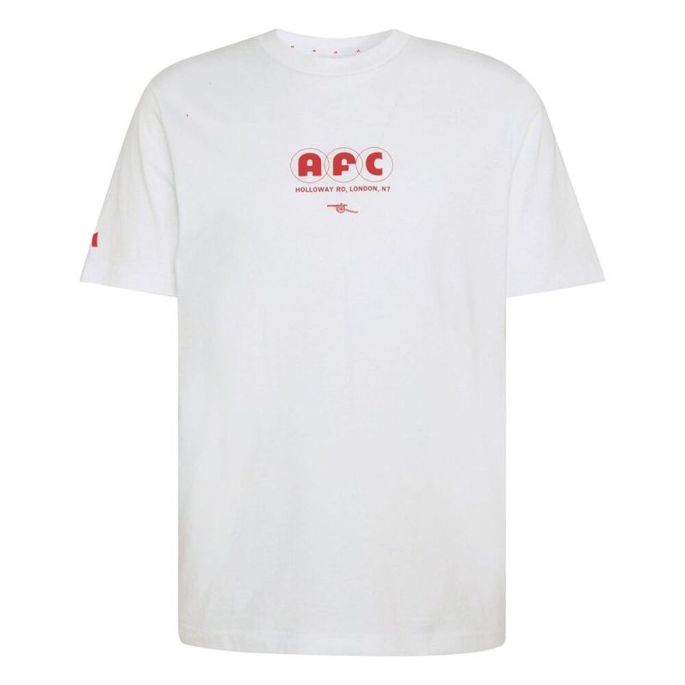 Adidas Mens Seasonal Arsenal FC Short-Sleeved T-Shirt / White